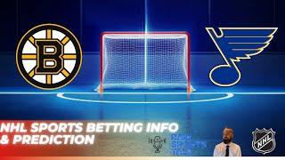 Boston Bruins VS St. Louis Blues : Free NHL Betting Info For 11/16/24