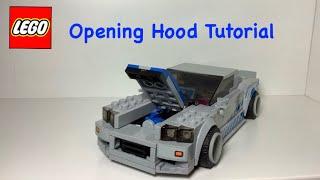 Lego Gtr R34 Opening hood tutorial | Speed Champions