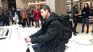 street piano performance: people were shocked at the train station