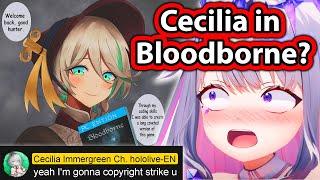 Biboo Meets New WIFE that is just like CC in Bloodborne, Cecilia in chat: 【Hololive】