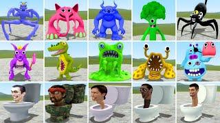 NEW HYDRA SKIBIDI DOM DOM TOILET VS ALL GARTEN OF BANBAN 1 -7 In Garry's Mod!