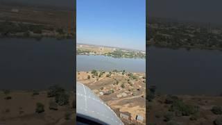 Pilot lands a plane in N’Djamena, Chad  (Tchad)