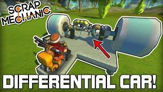 Working Differential and Parking Brake! Building an Actual Car! (Scrap Mechanic #162)