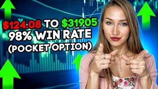 BEST BINARY OPTIONS TRADING STRATEGY $124 TO $31905 | Pocket Option winning strategy