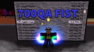 ROBLOX SUPER POWER TRAINING SIMULATOR 700QA FIST STRENGHT KILLING MONTAGE