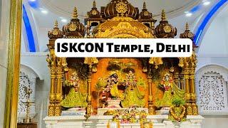 ISKCON MANDIR, DELHI | Sri Sri Radha Parthasarathi Temple | Iskcon Aarti, Timing, Kirtan,Darshan