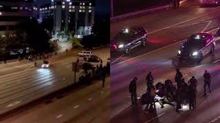 Two women hit by car on Seattle highway during protest