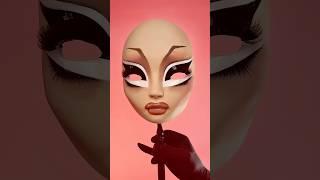 A little gift I made for @trixie   #pidgindoll #trixiemattel #dolls #dollmask #art #makeup #doll