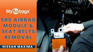 How to Remove SRS Airbag Control Module & Seat Belts on a Nissan Maxima 2016-2019 | MyAirbags