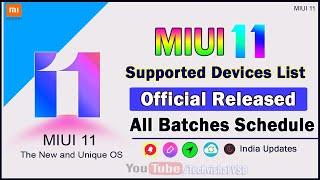 MIUI 11 - Update Official Released | MIUI 11 Supported Devices List All 3 Batches | MIUI 11 Features