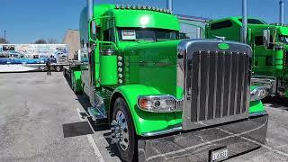 Amazing Green Truck -  Beautiful Big Semi Trailers Trucks at MATS Truck Show