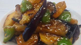 БАКЛАЖАНЫ с КАРТОФЕЛЕМ и СЛАДКИМ ПЕРЦЕМ по-китайскиEggplant potato recipe