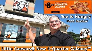 Little Caesars® New 4-Quarter Calzony™ Pizza Review | Joe is Hungry 