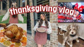 a cozy *but realistic* thanksgiving week vlog ️ meet my new puppy, black friday haul, & deep talks