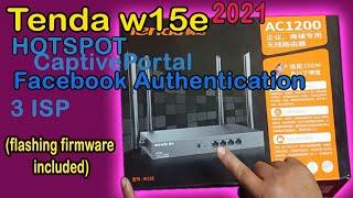 Tenda W15e Hotspot Captive Portal and FB Authentication-Easy Config 3 ISP at mura pa