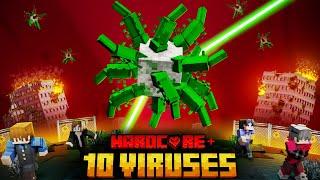 I SURVIVED AGAINST 10 MEGA VIRUSES IN MINECRAFT!