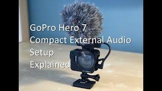 GoPro Hero 7 Black External Rode VideoMic Go and GoPro Audio Adapter