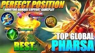 Top Global Pharsa Gameplay By BEST. [TOP GLOBAL PHARSA BEST BUILD & EMBLEM 2021] - MLBB