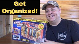 REVIEW  Battery Daddy   Battery Organizer Storage Case with Tester, Stores 180 Batteries, Clear Lid