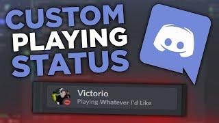 How to Get a Custom Playing Status on Discord! Change your Now Playing/Activity Status Working 2022!