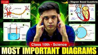 Class 10th Complete Science Most Important Diagrams| Diagram Based Questions | Prashant Kirad