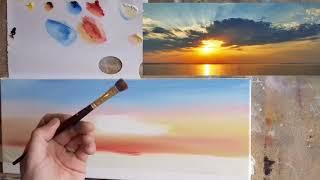 painting a sunrise