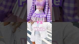 THIS OR THAT Purple vs. White Challenge  #shorts #thisorthat #tiktok #purple #white #fyp