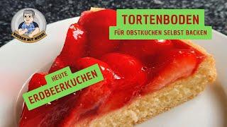 Tortenboden für Erdbeerkuchen selbst backen