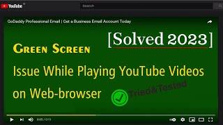 How to Fix Green Screen Issues When Playing YouTube Videos? [2023] @pcguide4u
