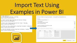 Import Text/CSV using Examples in Power BI