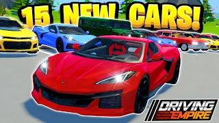 15 NEW Cars & Update In Driving Empire!