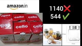 Cello grocery glass containers from amazon #container #glasscontainers #amazon