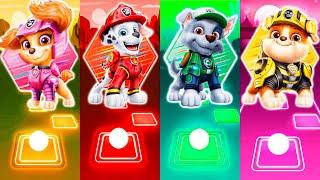 PAW Patrol: The Mighty Movie | Skye VS Marshall VS Rocky VS Rubble and etc - Tiles Hop EDM Rush