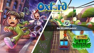 SUBWAY SURFERS PLANT INVASION - NO FLOOR CHALLENGE IN OXFORD 2022!! GAMEPLAY with HUGO