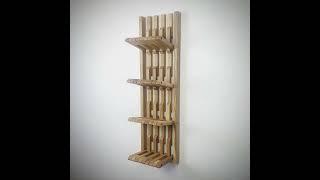 Wall organizer for shoes. Natural oak!