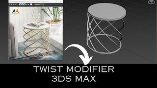 Table Modelling In 3ds Max using Twist Modifier | Side Table | Twist Modifier | Esthetic Space Decor