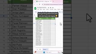 Hitung absensi otomatis di EXCEL #excel #exceltips #exceltricks #tutorexcel #belajarexcel