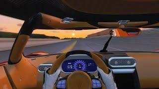 [VR] Koenigsegg Regera top speed run Nardo. 411 KM/H Helmet camera POV