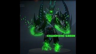 Terrorblade Arcana Champions Green Prismatic gem