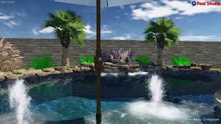 Klauck Pool II - Designed by Mike Livingston - Cody Pools