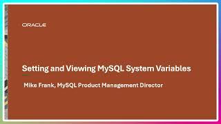 Setting and Viewing MySQL System Variables