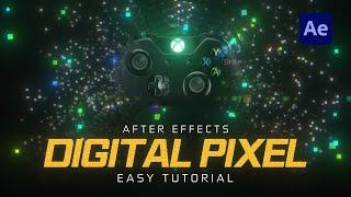 After Effects Digital Pixel Effect Tutorial l 디지털 픽셀 이펙트 (Include project files)