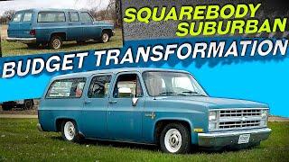 1988 Chevrolet Suburban Budget Transformation! Fresh stance and wheels for the old squarebody Burb!