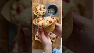 Strawberry white chocolate chip muffins