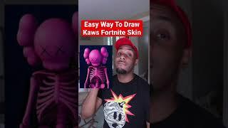 How To Draw Kaws Fortnite Skin #art #shorts #fortnite