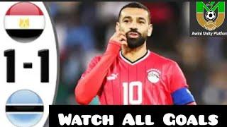 Egypt   Botswana (1-1 Afcon Qualifiers Watch Highlights And All Goals