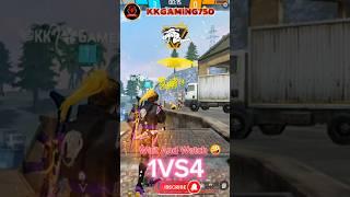 Free Fire Shorts  1VS4 | #KKGAMING750  #freefire #kkgamer #freefireshorts
