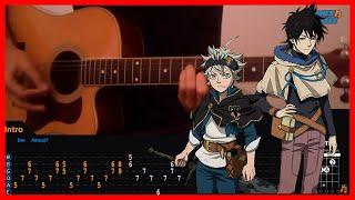 Black Clover OP 10 - Black Catcher | Acoustic Guitar Lesson [Tutorial + TAB + CHORDS]