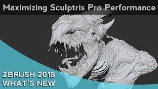 015 ZBrush 2018 Maximizing Sculptris Pro Performance