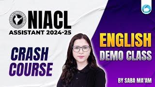 NIACL Assistant English 2024 Crash Course English | Demo Class | NIACL Assistant English | By Saba M